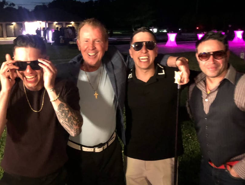 Uncle Nino with the Scarlotta twins Jojo and Nicky and John Vince on Jersey Shore